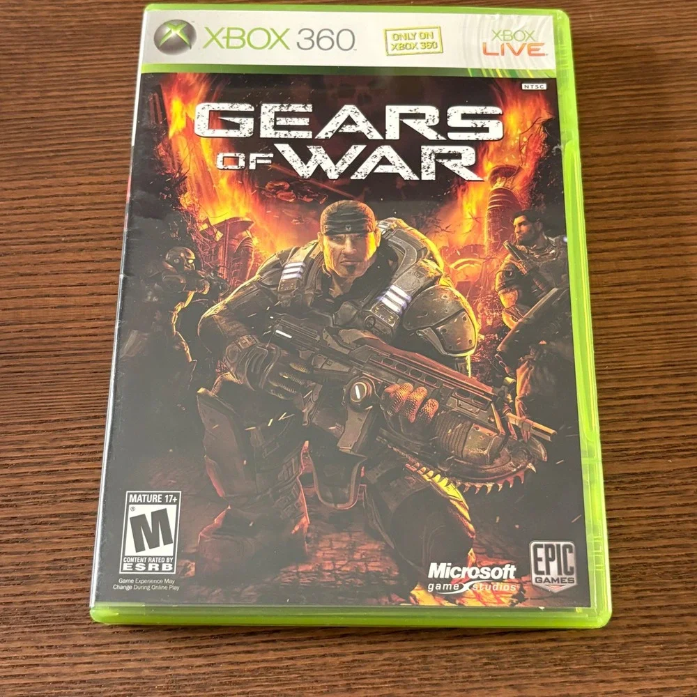 Xbox 360 Game Lot Gears of War 1 & 2 Battlefield 3‎ Assassin's Creed II Bundle